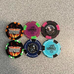 6 Harley Davidson Poker Chips